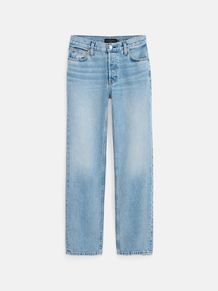 alex mill Jane Mid Rise Straight Jean Kyoto Wash