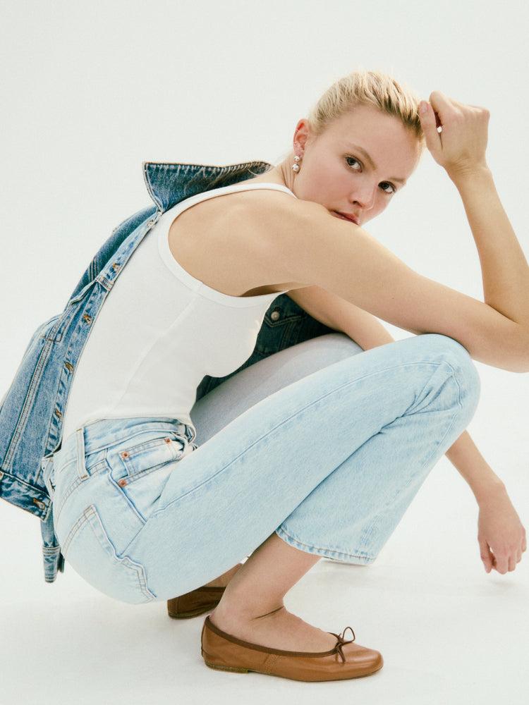 Alex Mill Jane Mid Rise Straight Jean Nara Wash