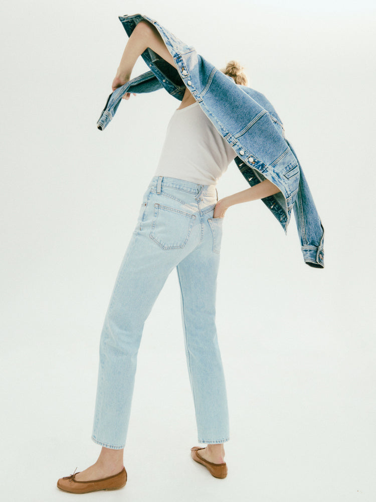 Alex Mill Jane Mid Rise Straight Jean Nara Wash