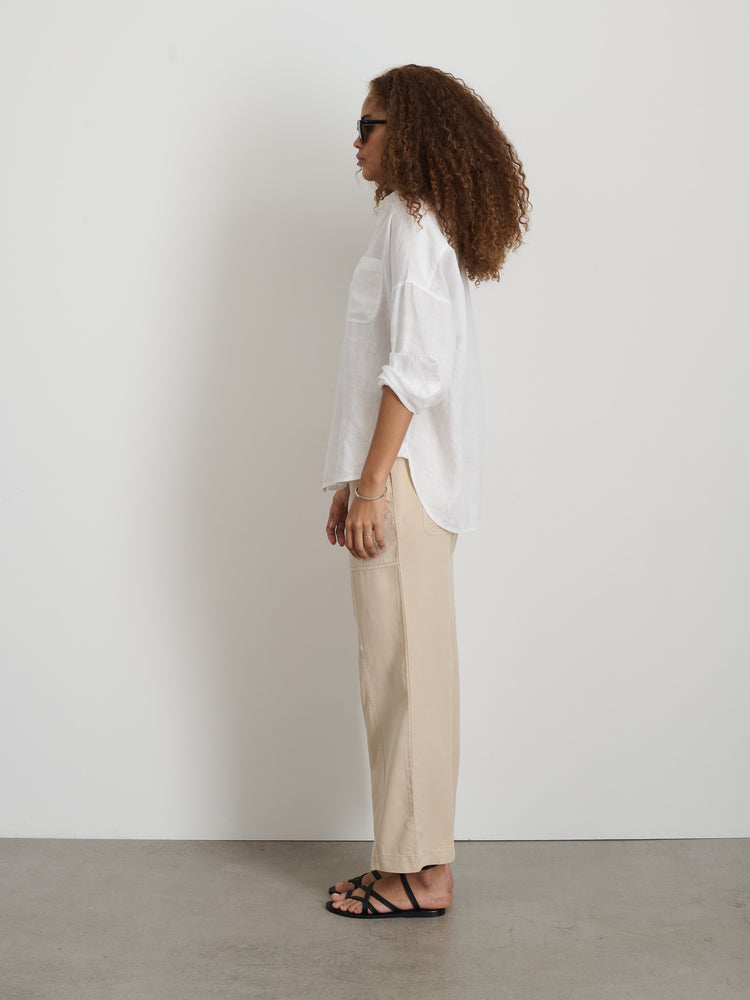 Alex Mill Jo Shirt In Linen White