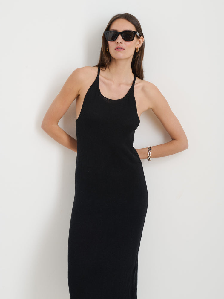 Alex Mill Josie Tank Dress In Linen Cotton Black