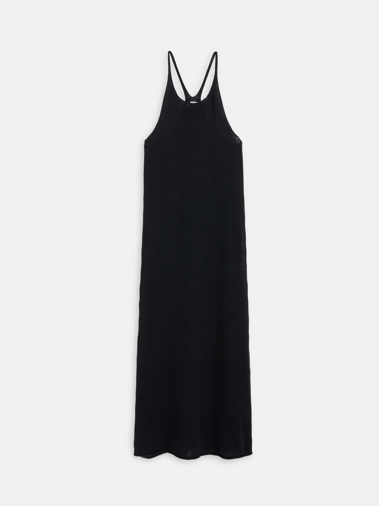 alex mill Josie Tank Dress In Linen Cotton Black