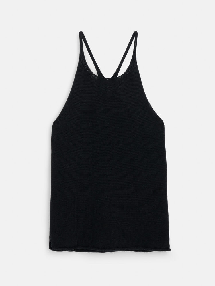 alex mill Josie Tank In Linen Cotton Black