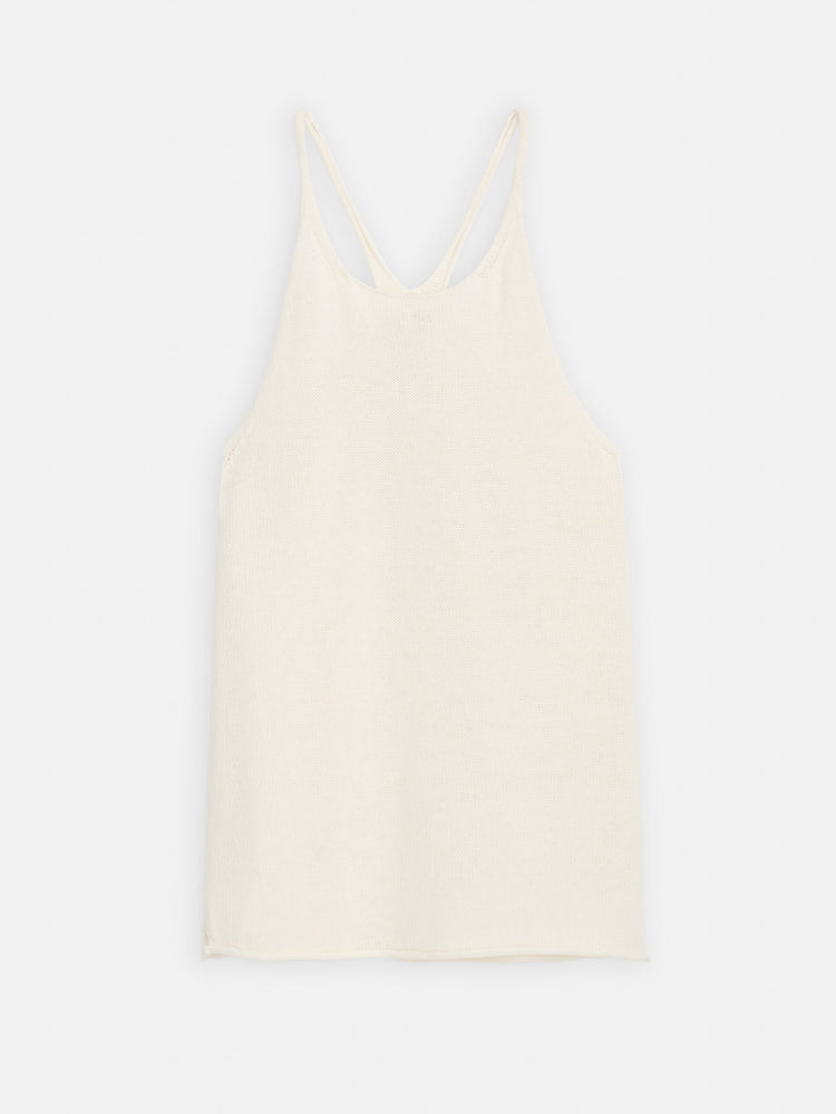 alex mill Josie Tank In Linen Cotton Pearl