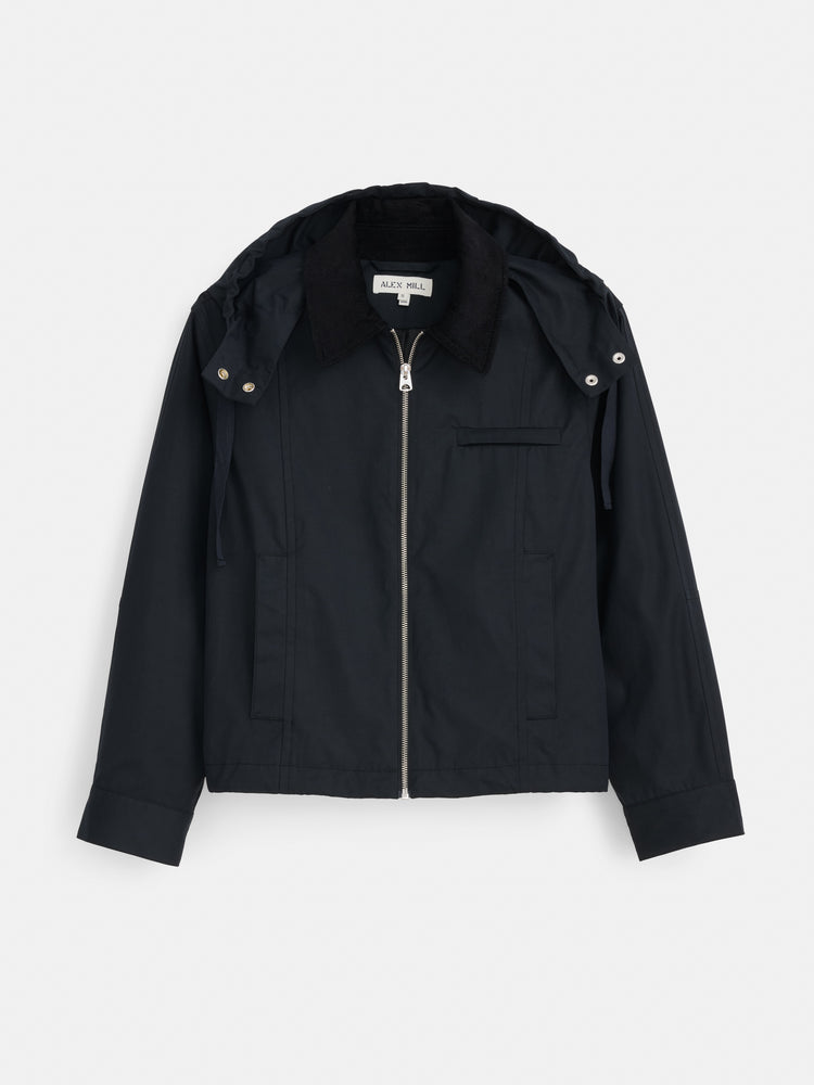 alex mill Kenzie Zip Jacket Black