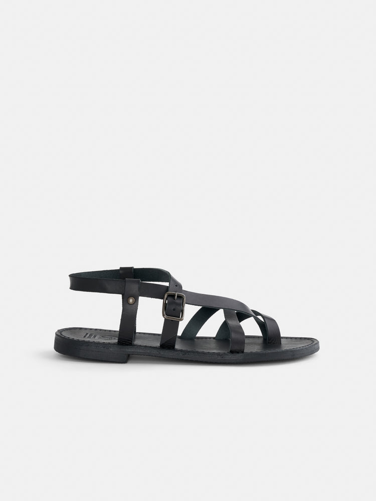 Alex Mill La Botte Gardiane Croisette Sandal Black