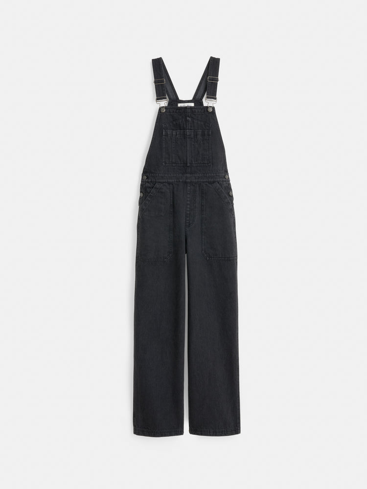 alex mill Lili Overall In Black Denim