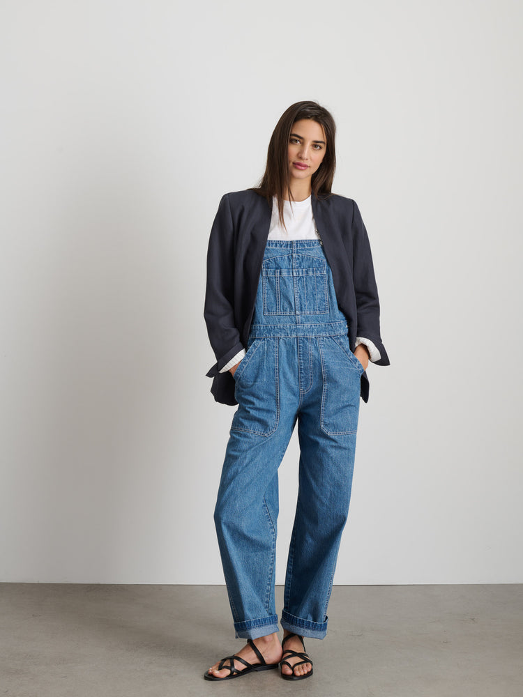 Alex Mill Lili Overall In Denim Paris Medium Wash