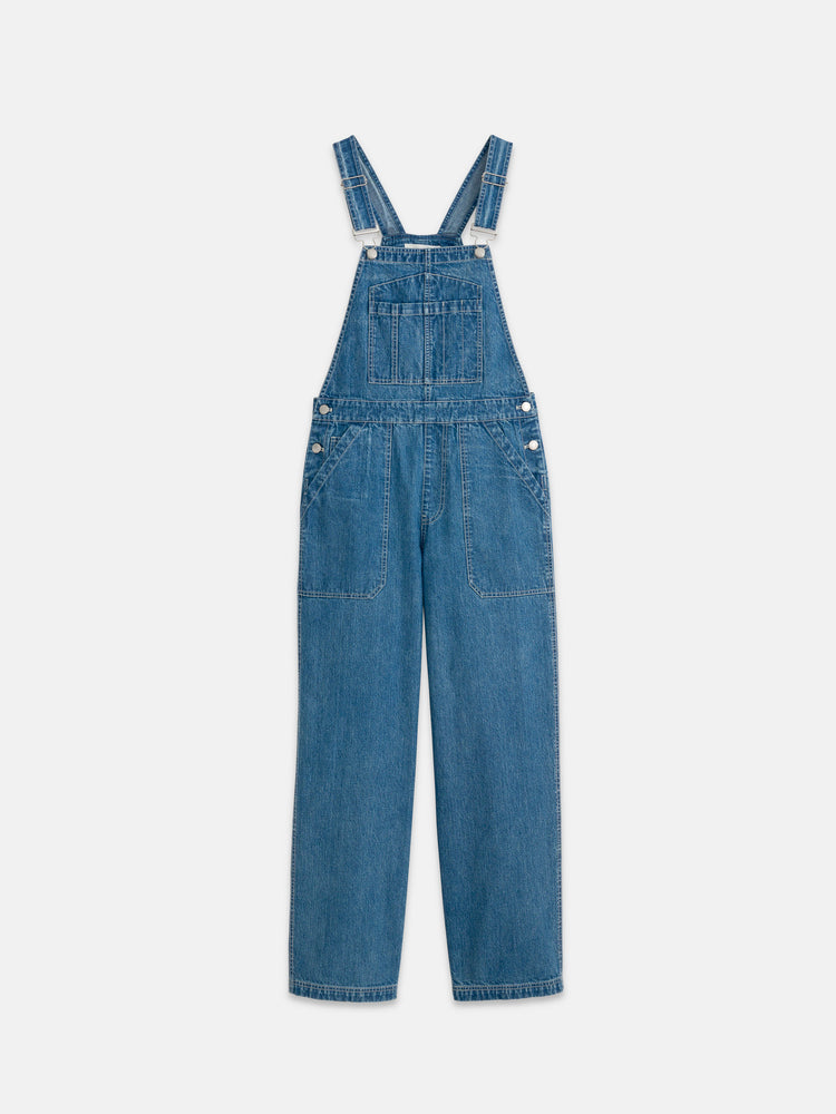 alex mill Lili Overall in Denim Paris Medium Wash