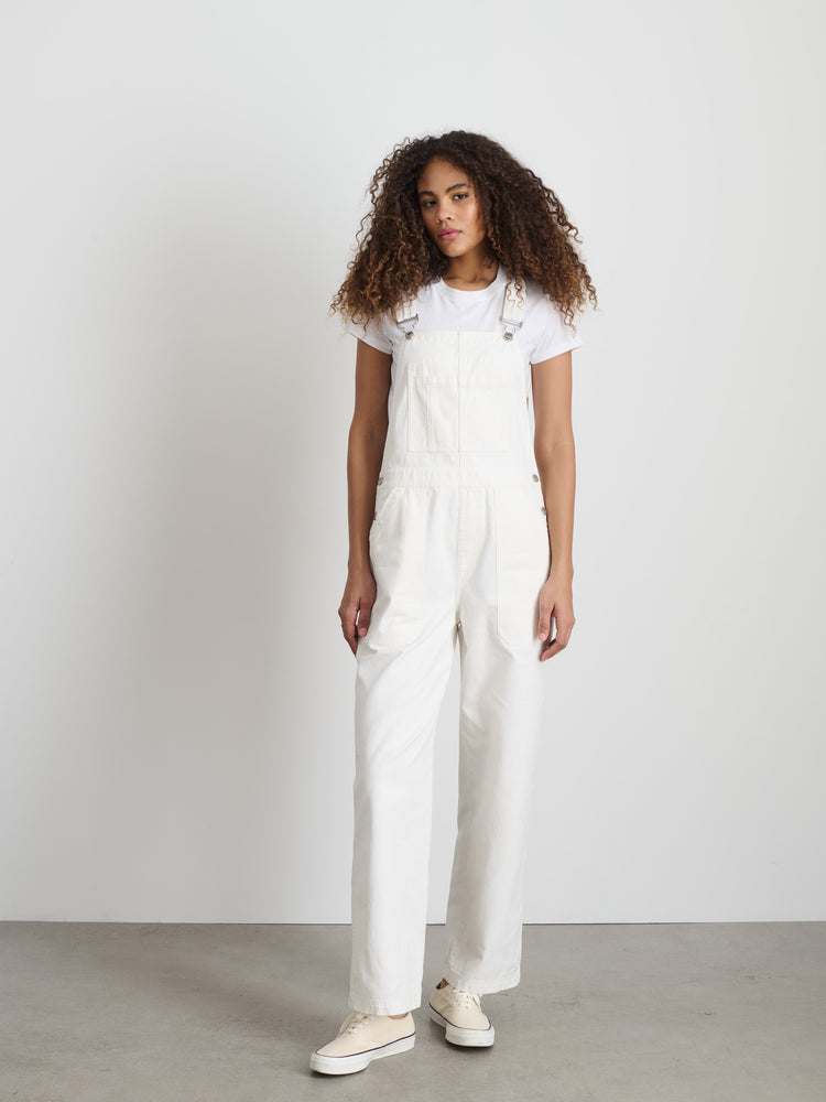 Alex Mill Lili Overall In White Denim White