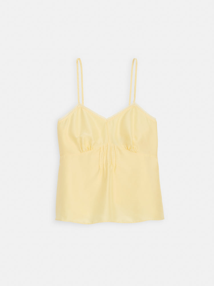 alex mill Lilly Cami In Washed Silk Butter