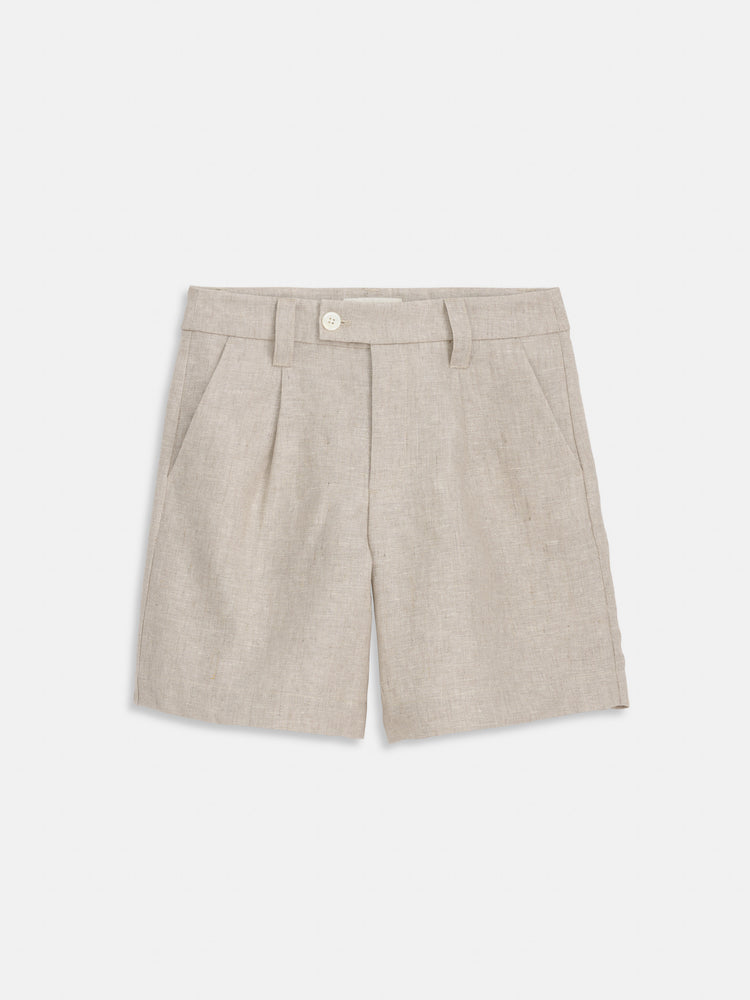 alex mill Luna Pleated Short In Flax Flax