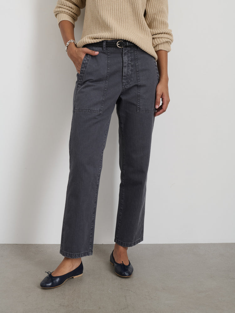 Alex Mill Neil Pant In Herringbone Pebble