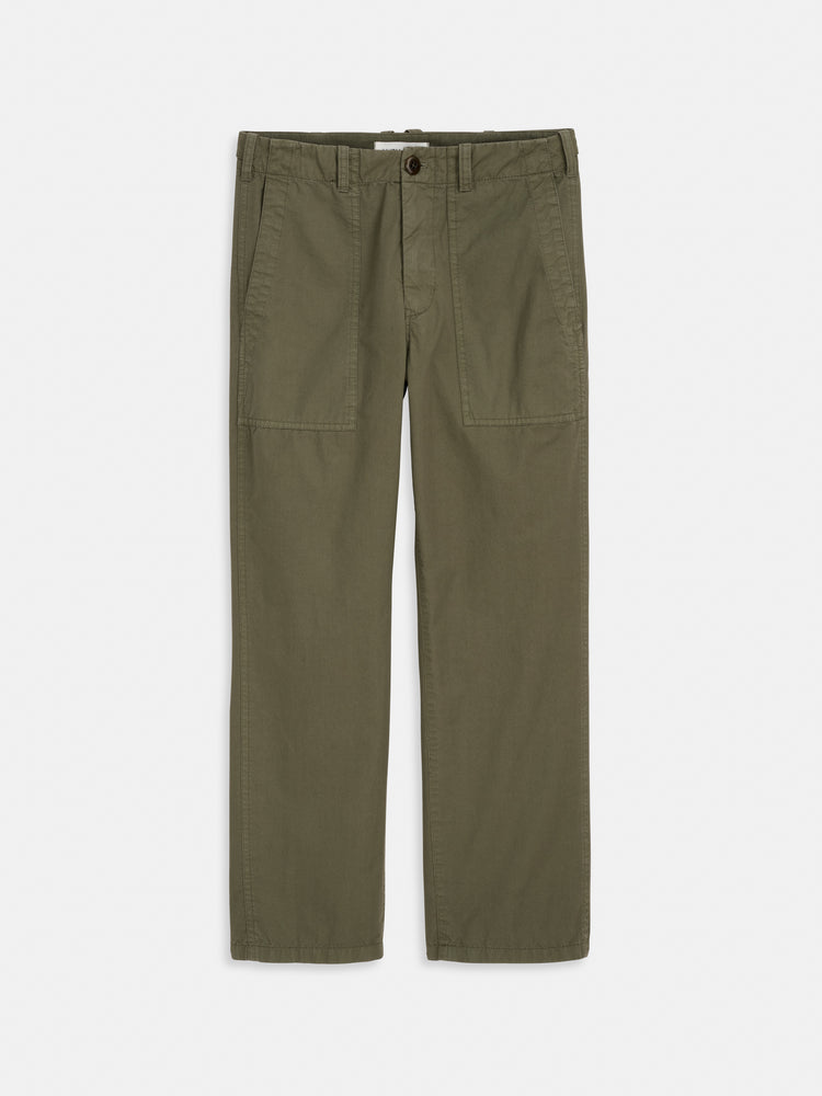 alex mill Neil Pant In Summer Twill Faded Olive