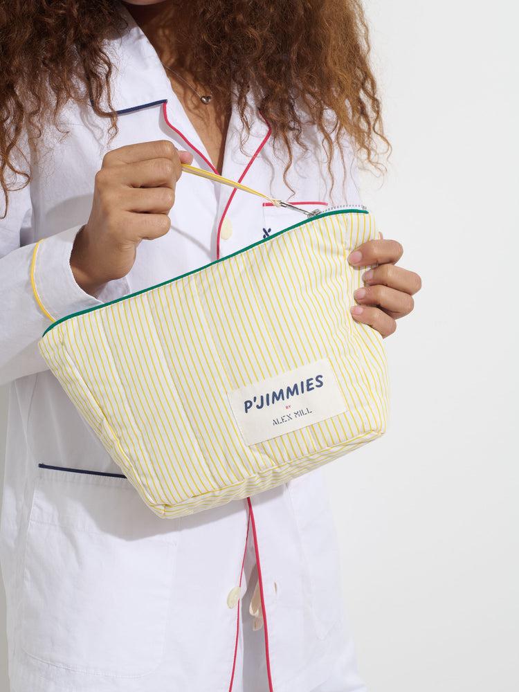 Alex Mill P'Jimmies Pillow Pouch Yellow/White