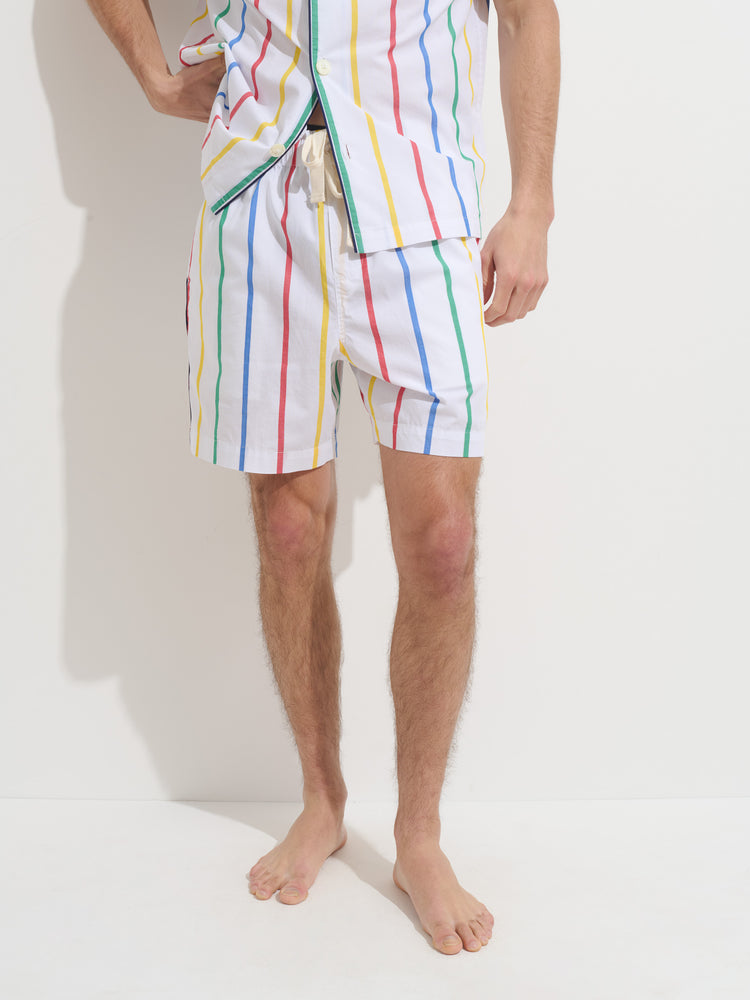 Alex Mill P'Jimmies Sleep Short In Stripe Multi