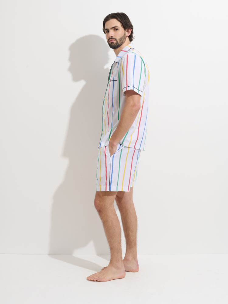 Alex Mill P'Jimmies Sleep Short In Stripe Multi