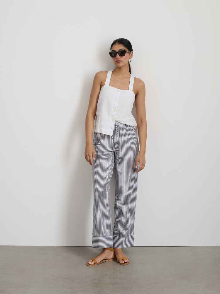 Alex Mill Riley Pant In Stripe Blue/White