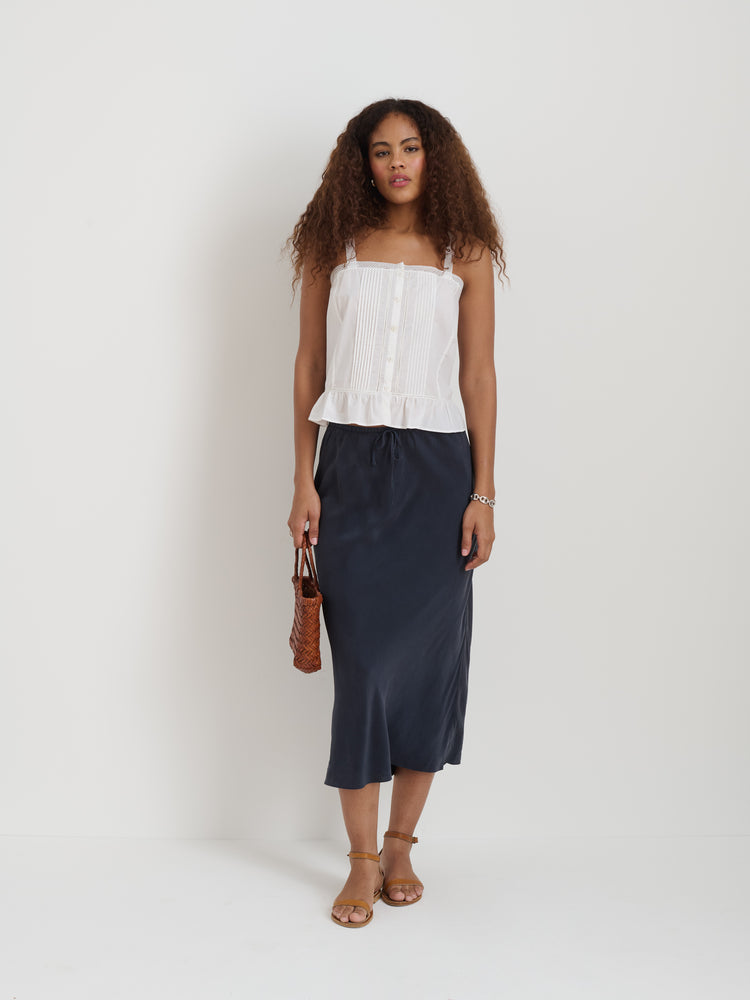 Alex Mill Ruby Cami In Cotton White