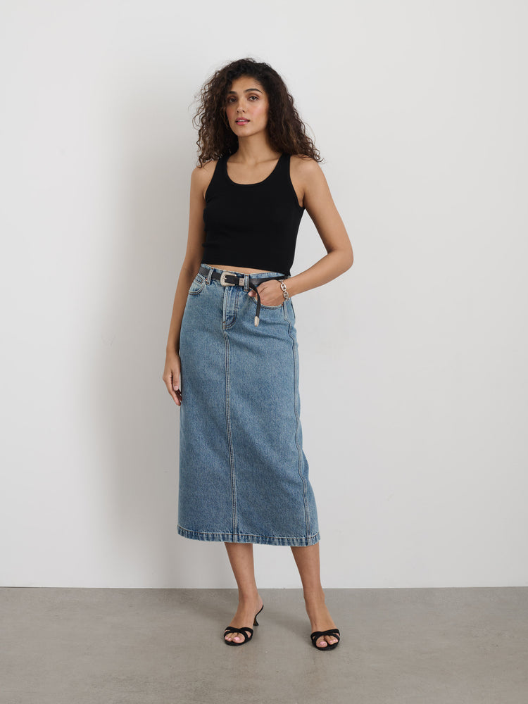 Alex Mill Ruby Denim Skirt Akita Wash