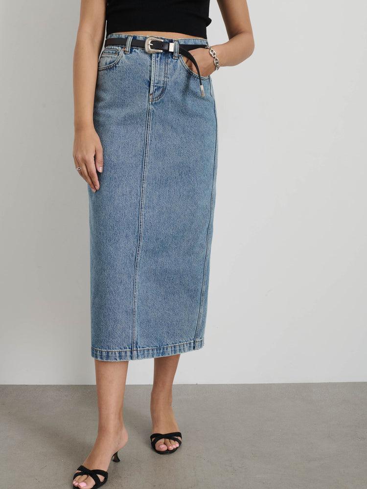 Alex Mill Ruby Denim Skirt Akita Wash
