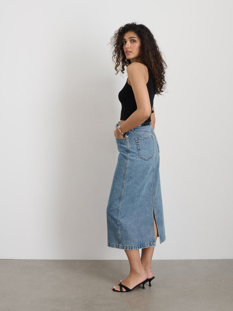 Alex Mill Ruby Denim Skirt Akita Wash