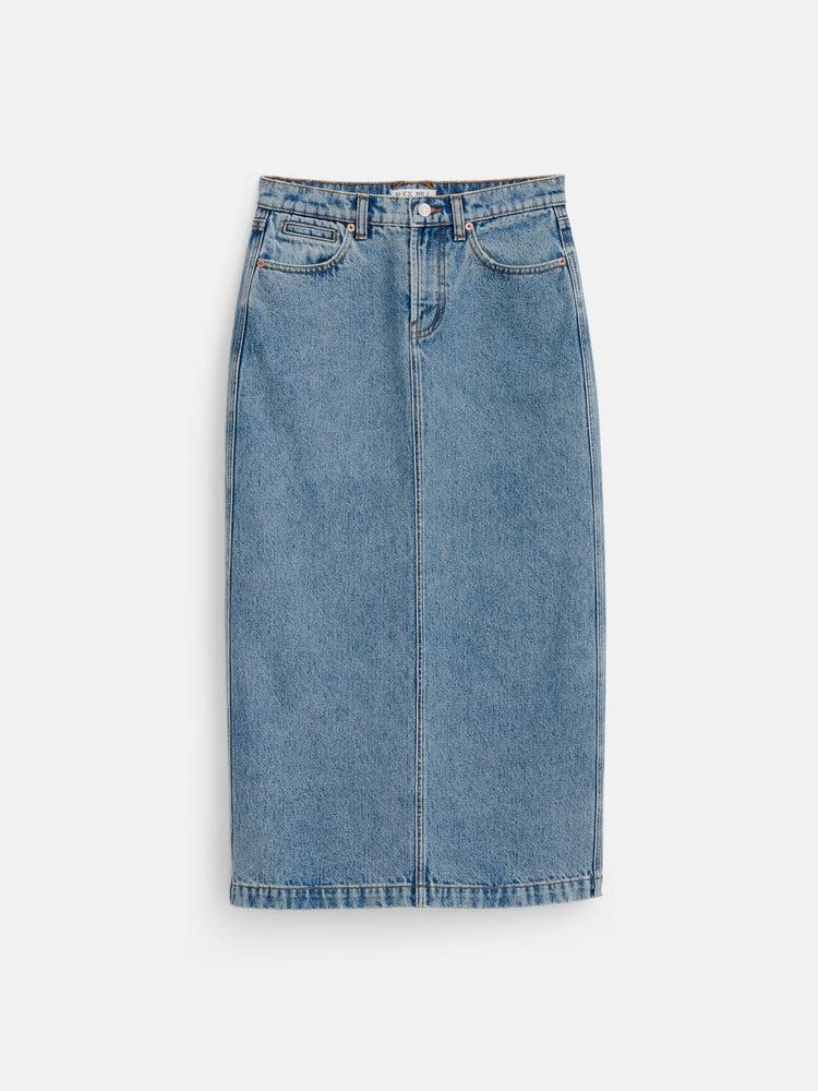 alex mill Ruby Denim Skirt Akita Wash