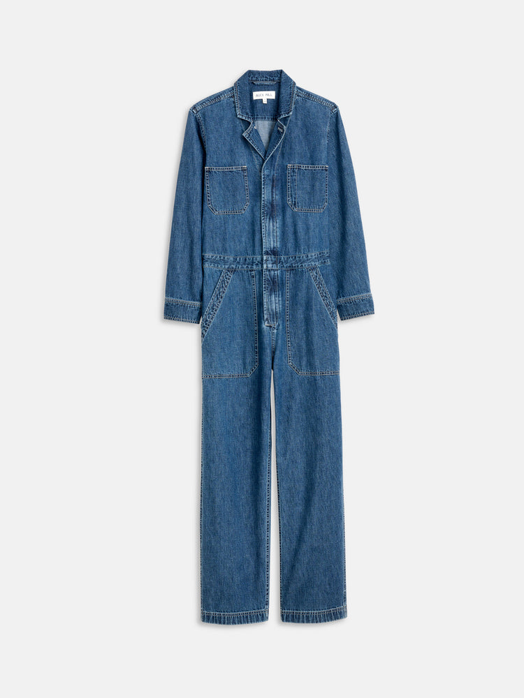 alex mill Shoreditch Jumpsuit in Denim