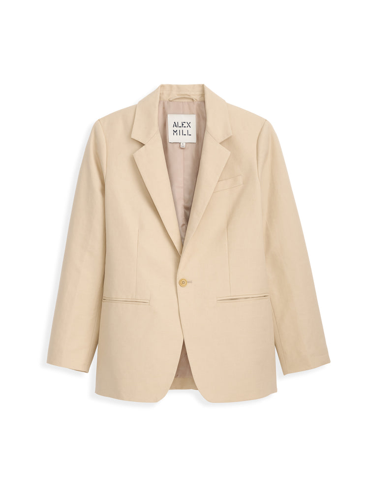 alex mill Soho Blazer In Cotton Linen Tan