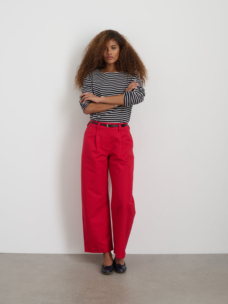 Alex Mill Soho Pant In Cotton Linen Crimson