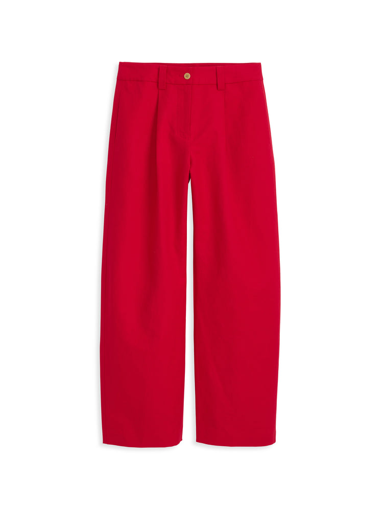 alex mill Soho Pant In Cotton Linen Crimson