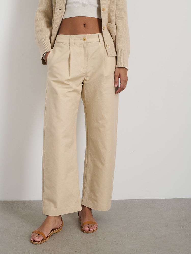 Alex Mill Soho Pant In Cotton Linen Tan