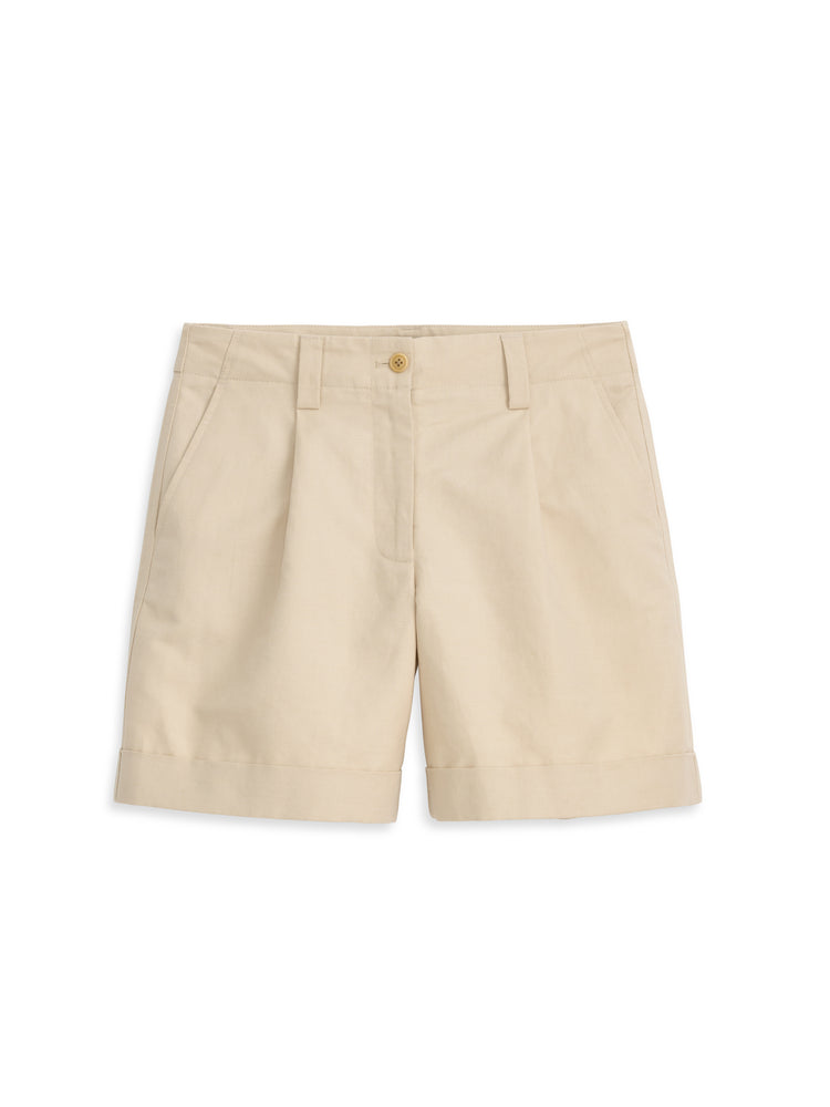 alex mill Soho Short In Cotton Linen Tan