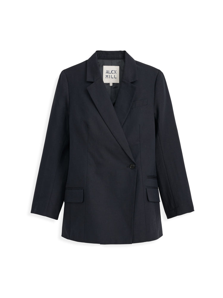 alex mill Soho Waisted Blazer In Linen Cotton