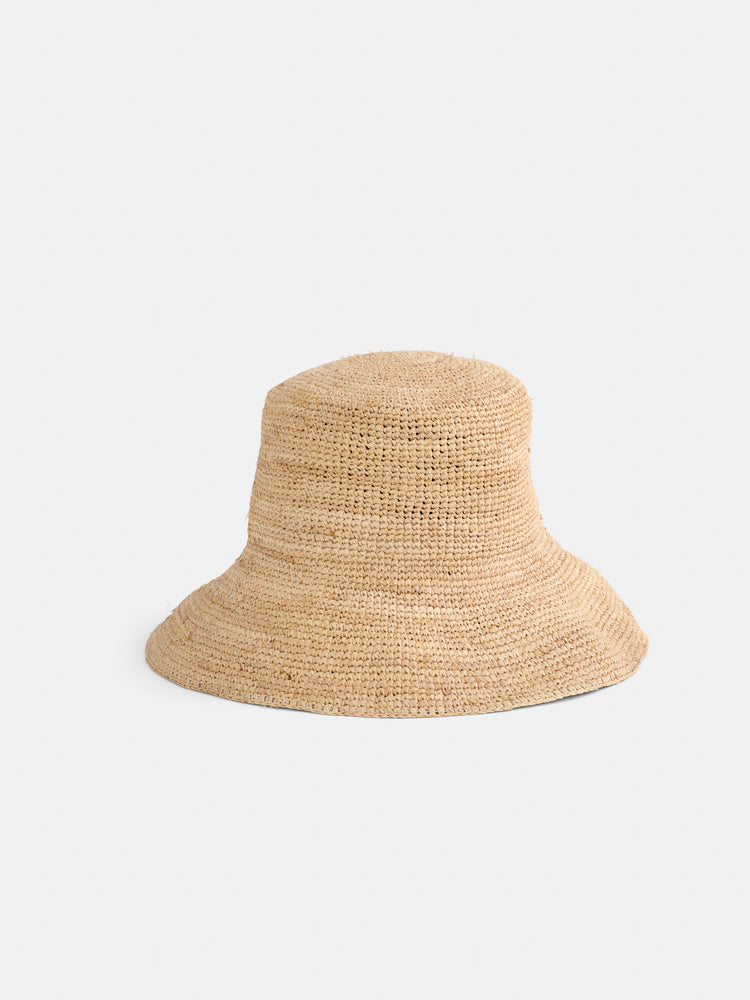 alex mill Straw Bucket Hat Natural