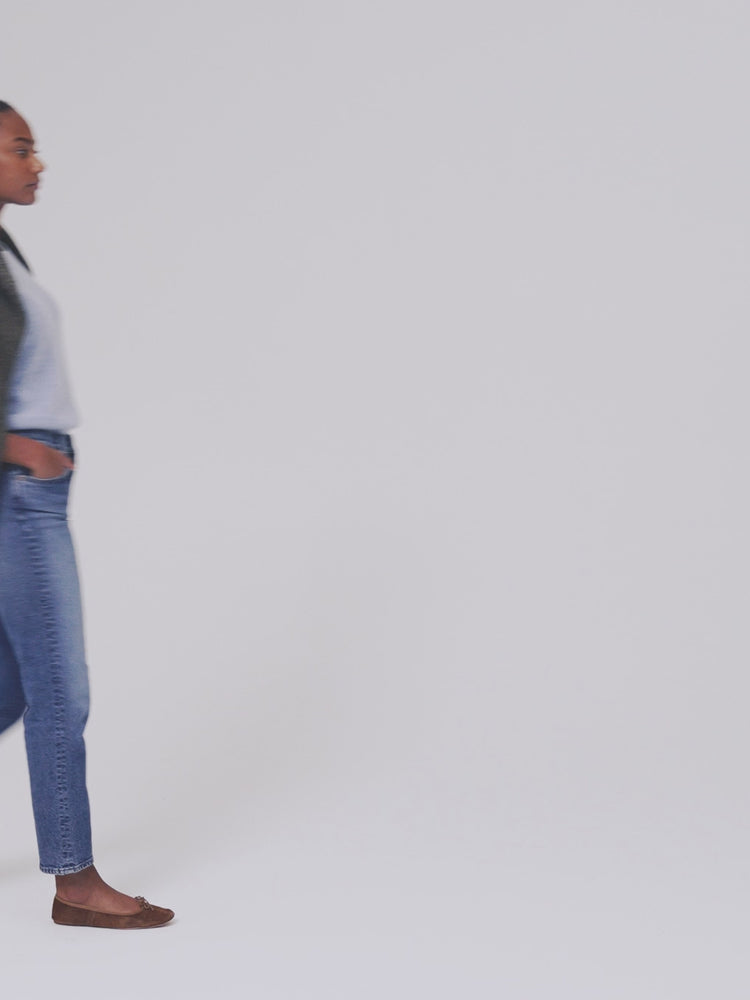 Alex Mill Amber Mid Rise Slim Jean Vintage Light Indigo