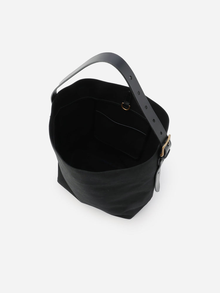 Alex Mill Brady Leven Large Canvas Shoulder Bag Black