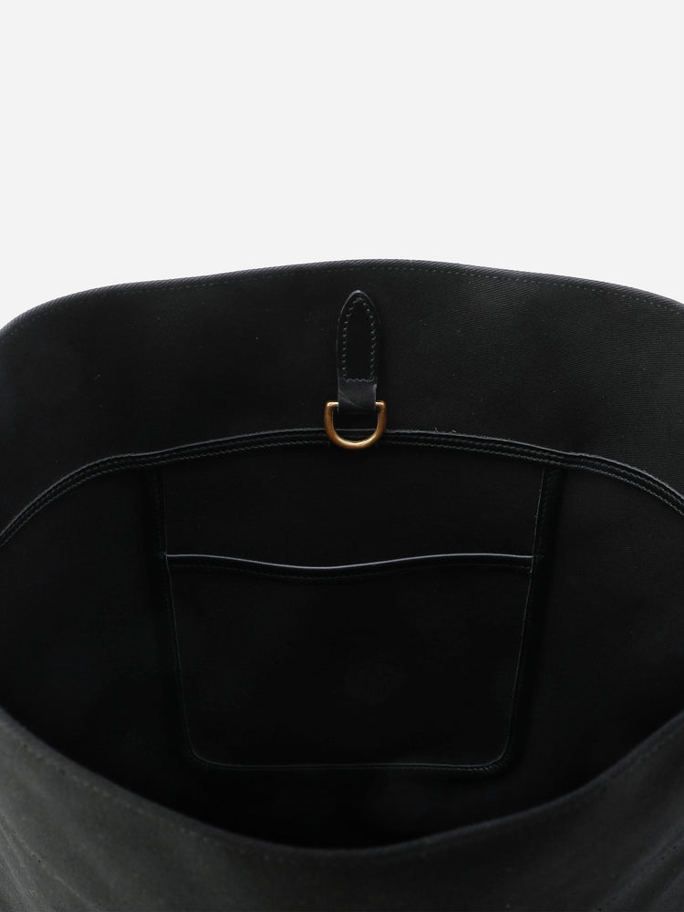 alex mill Brady Leven Large Canvas Shoulder Bag Black