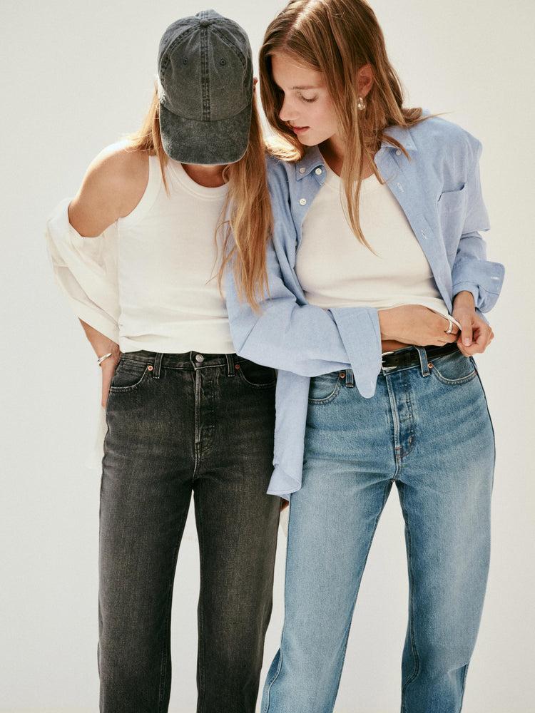 Alex Mill Carla High Rise Straight Jean Vintage Light Wash