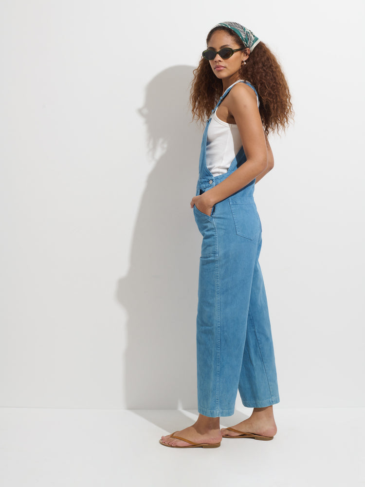 Alex Mill Lili Overall In Botanical Dye Light Indigo