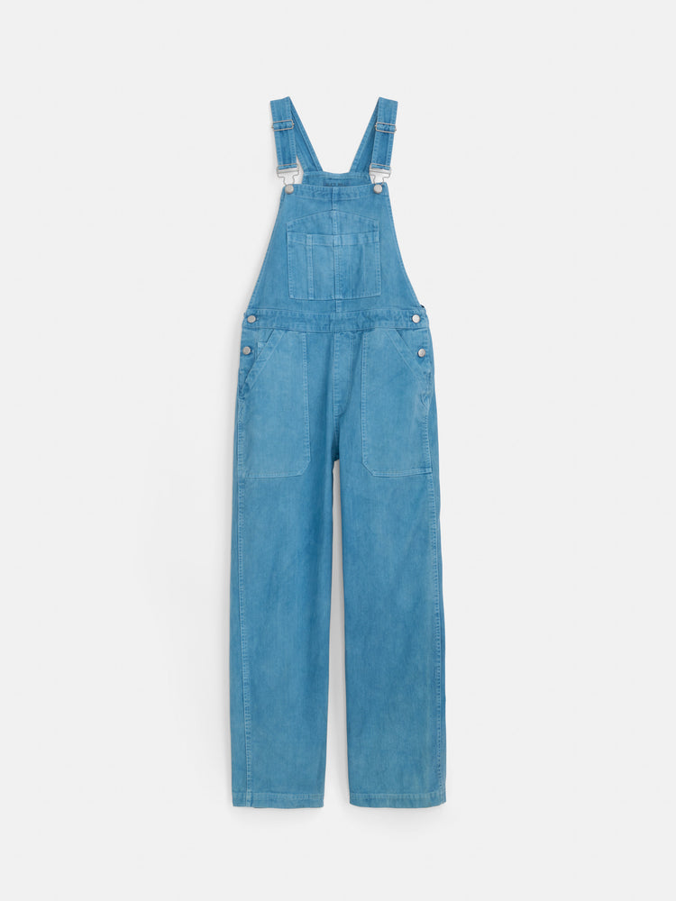 alex mill Lili Overall In Botanical Dye Light Indigo