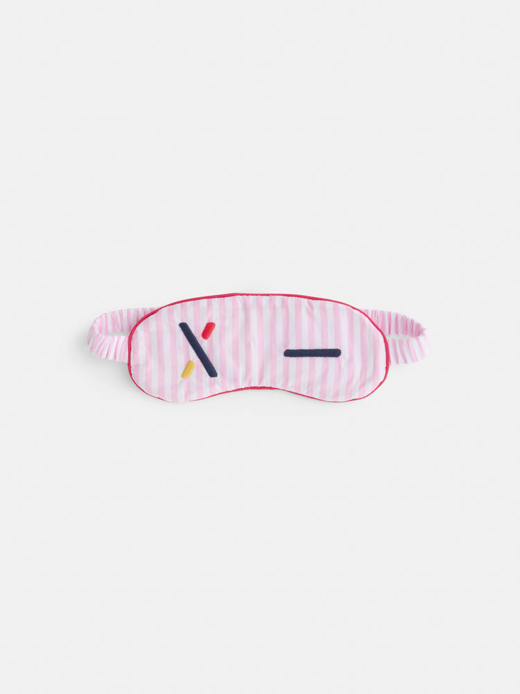 alex mill P'Jimmies Sleep Mask in Stripe Pink Stripe