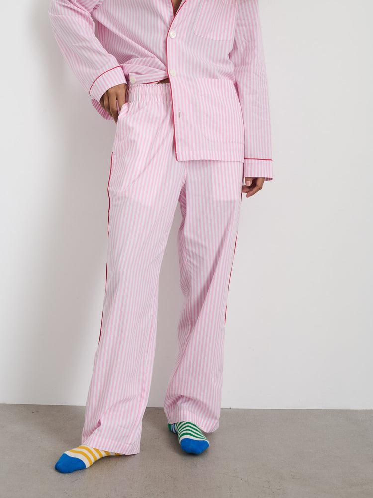 Alex Mill P'Jimmies Sleep Pant In Stripe Pink Stripe