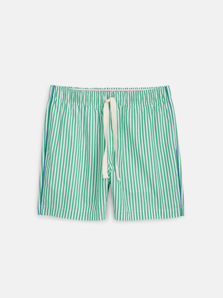 alex mill P'Jimmies Sleep Short In Stripe Green Stripe