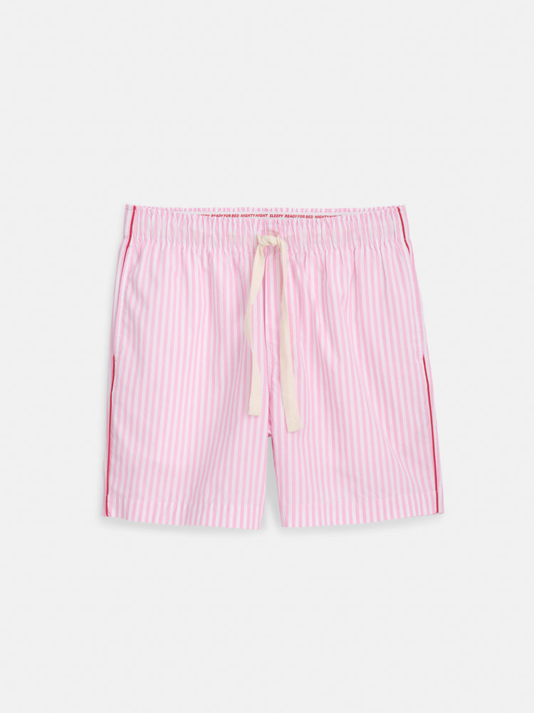 alex mill P'Jimmies Sleep Short in Stripe Pink Stripe