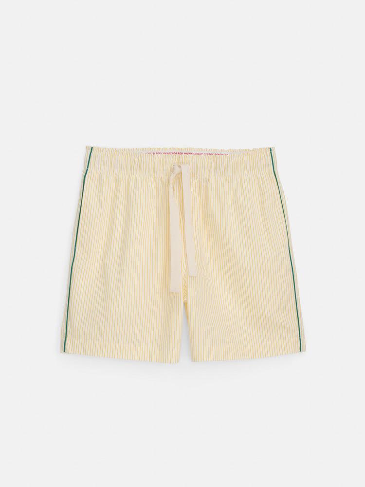 alex mill P'Jimmies Sleep Short In Stripe Yellow/White