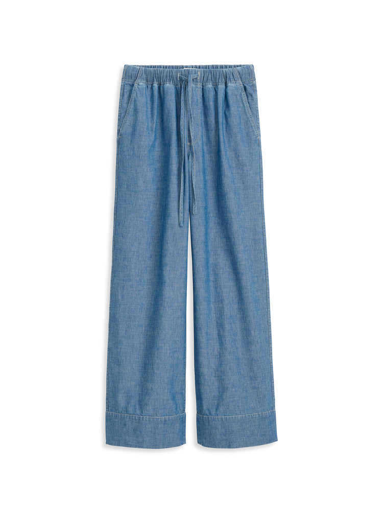 alex mill Riley Pant In Chambray Chambray Rinse Wash