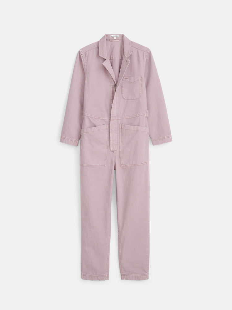 alex mill Standard Zip Jumpsuit in Herringbone Thistle