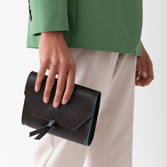 Alexandre Birman 3-in-1 Leather Crossbody Belt Bag Clutch - Brown