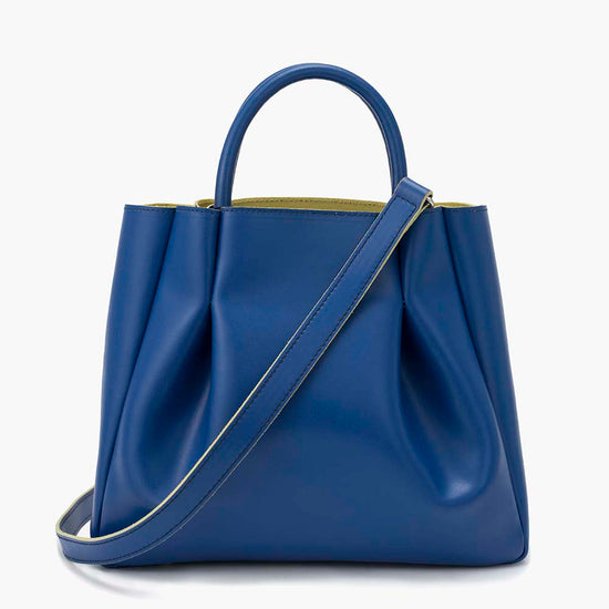 Alexandre Birman Amalfi Midi Leather Tote Bag - Blue